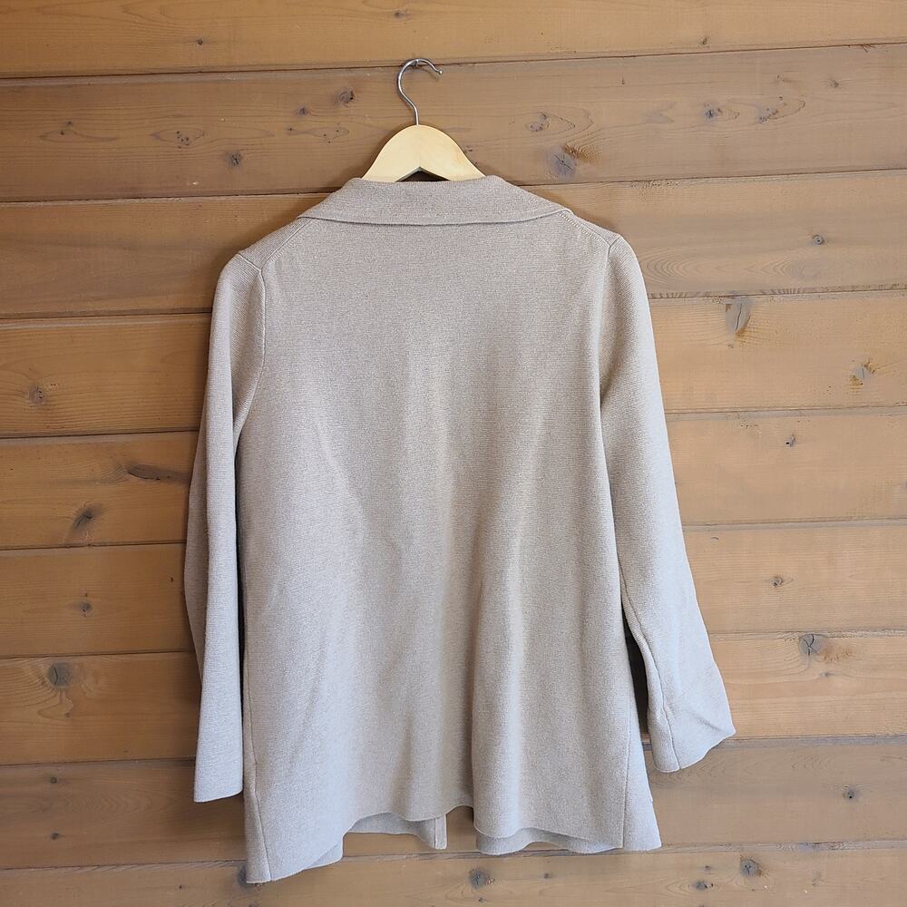 J. Crew Cardigan Eloise Sweater Blazer Heather Khaki Tan Small Collared Jacket - Picture 4 of 4